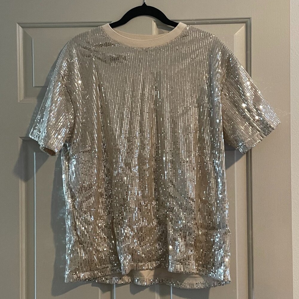 Altar'd State Gold Sequin Tee